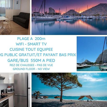 Venus - Climatise - Marina Baie Des Anges Apartment Вилньов Любе Екстериор снимка